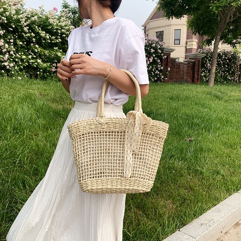 Túi cói thắt nơ