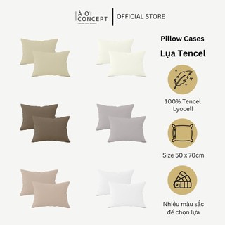 Vỏ gối nằm trơn 50 x 70 cm 100% tencel cao cấp 2