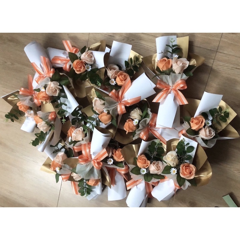 Bó hoa hồng sáp 2 bông
