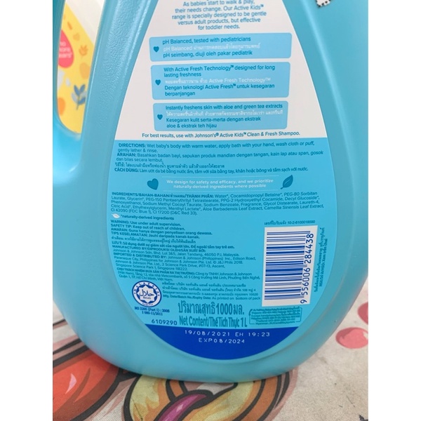 Sữa tắm johson 1000ML