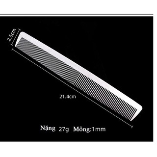 Lược cắt tóc nam nữ mỏng 1mm chất liệu kim loại thép không gỉ - lss0021