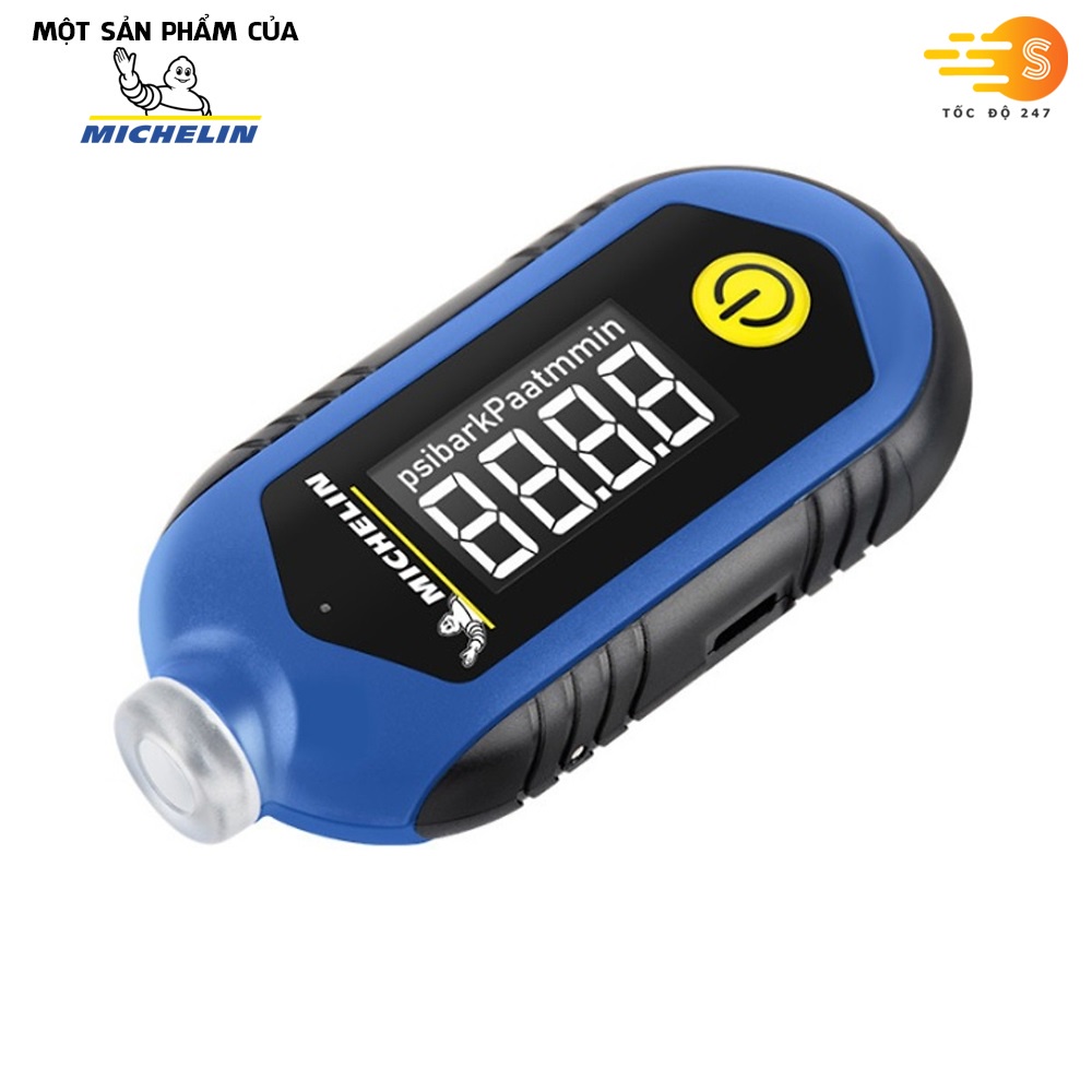 Thiết bị đo áp suất lốp và đo độ mòn gai lốp xe Michelin LifeStyle M2210 Sạc USB, có đèn led, nhỏ gọn