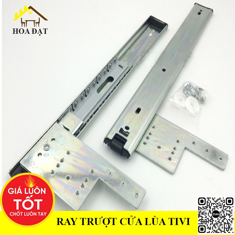 Ray trượt cửa lùa tivi flipper door VNH - Dấu cánh - Kéo mở dễ dàng - Phụ kiện thông minh (bộ)