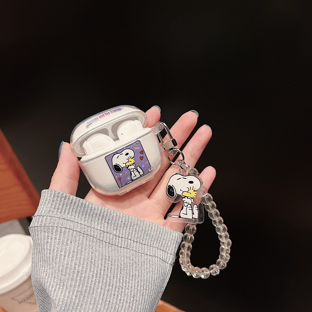 Vỏ Bảo Vệ Hộp Sạc Tai Nghe Không Dây Lenovo LP40S LP40 Pro Bằng TPU Mềm Chống Thất Lạc Hình Công Chúa Stitch / Nàng Tiên Cá /