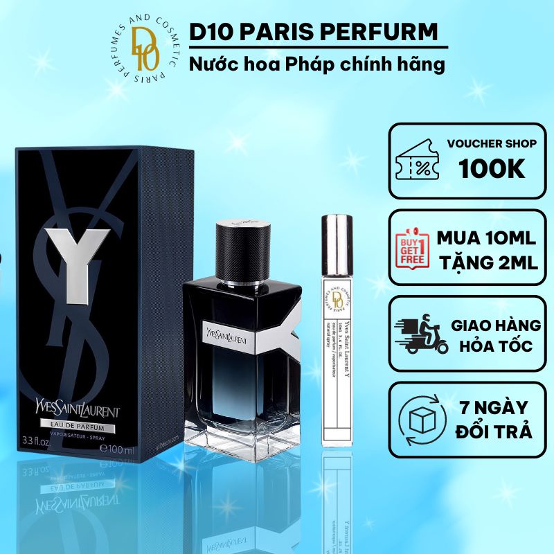 Nước Hoa Yves Saint Laurent Y Eau de Parfum Thơm Lâu Lưu Hương 8-12h.