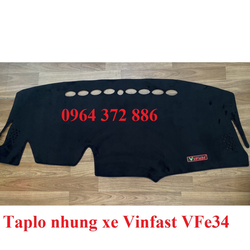 Thảm taplo nhung lông cừu xe Vinfast Vfe34, e34 đời 2022 2023
