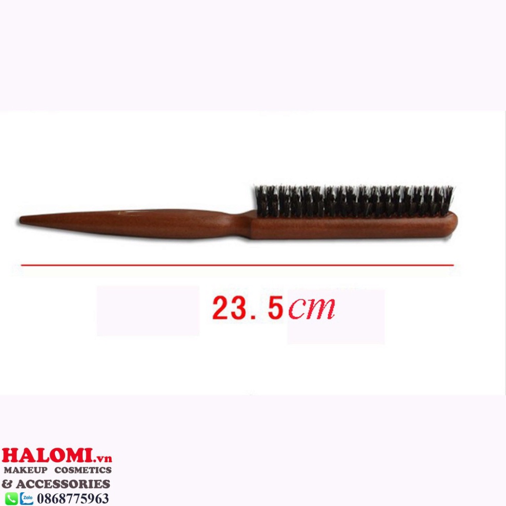 Lược Đánh Rối Tóc Gỗ HALOMI Cao Cấp Bằng Gỗ Tự Nhiên Chuyên Dùng Làm Tóc TRANCI
