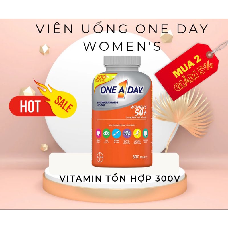 [BAO CHECK] Viên uống Vitamin tổng hợp One A Day Women's 300v