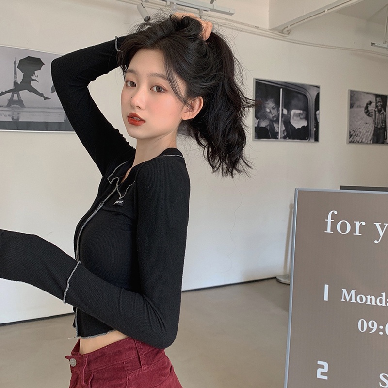 NRVP Áo Thun Nữ Dài Tay Dáng Rộng Phong Cách Hàn Quốc Mới