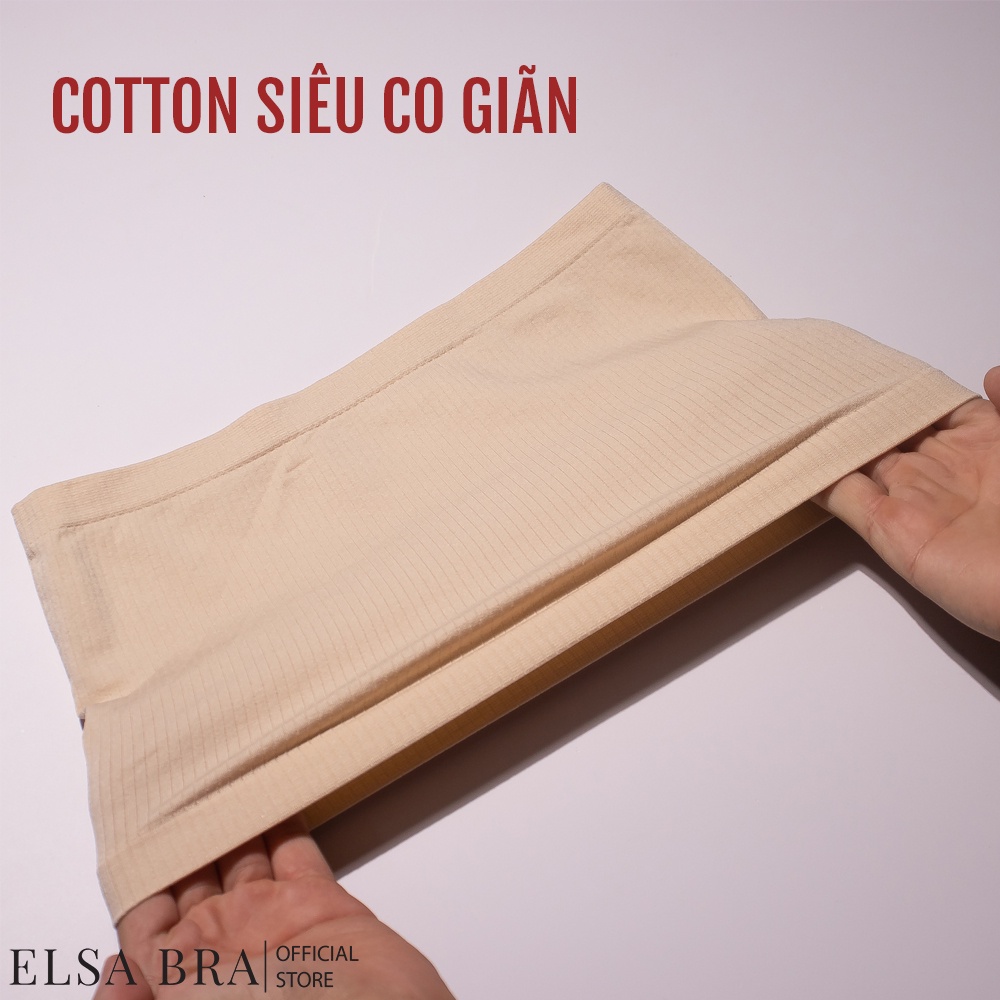 Áo Ống Cotton Dày Dặn Co Giãn Cúp Ngang ELSA BRA - 0123