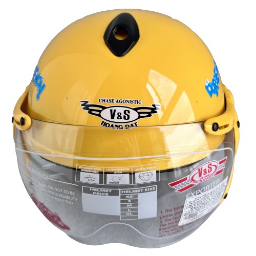 Mũ bảo hiểm trẻ em V&S Helmet - VS103KS Doreamon Vàng - Phù hợp với bé từ 2 đến 5 tuổi, Bé nặng dưới 18kg