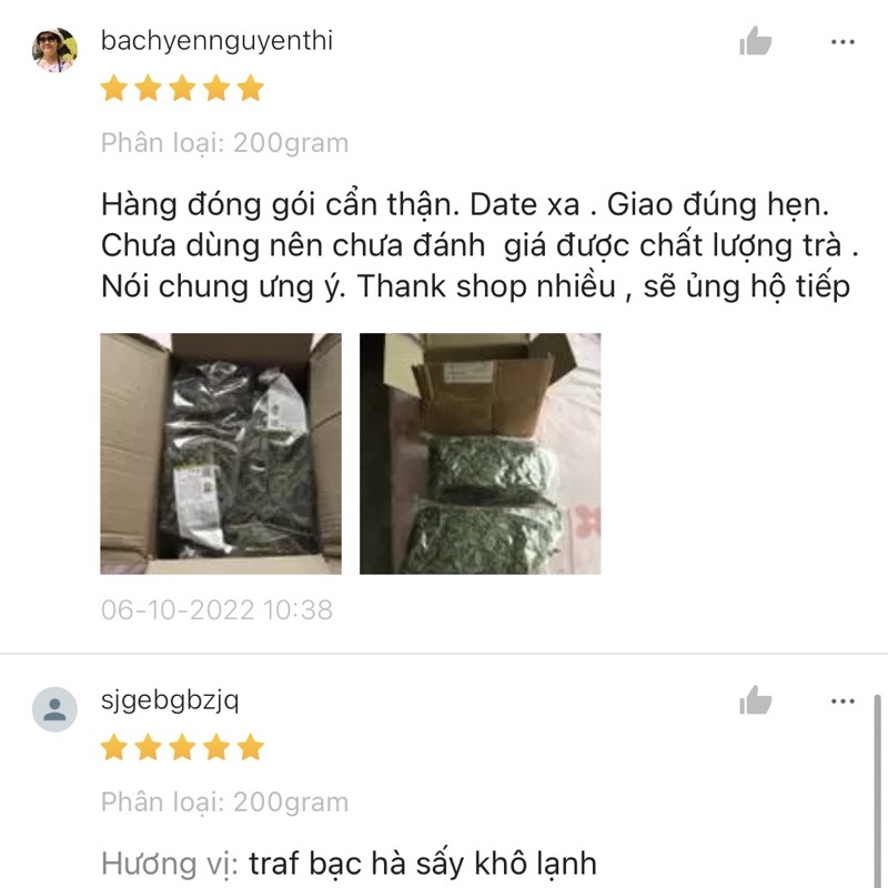 Trà Bạc Hà Sấy Lạnh Cao Cấp Loại 1