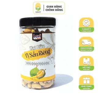 Hạt điều vị sầu riêng lavinuts - không đường phù hợp ăn kiêng ăn chay 450g