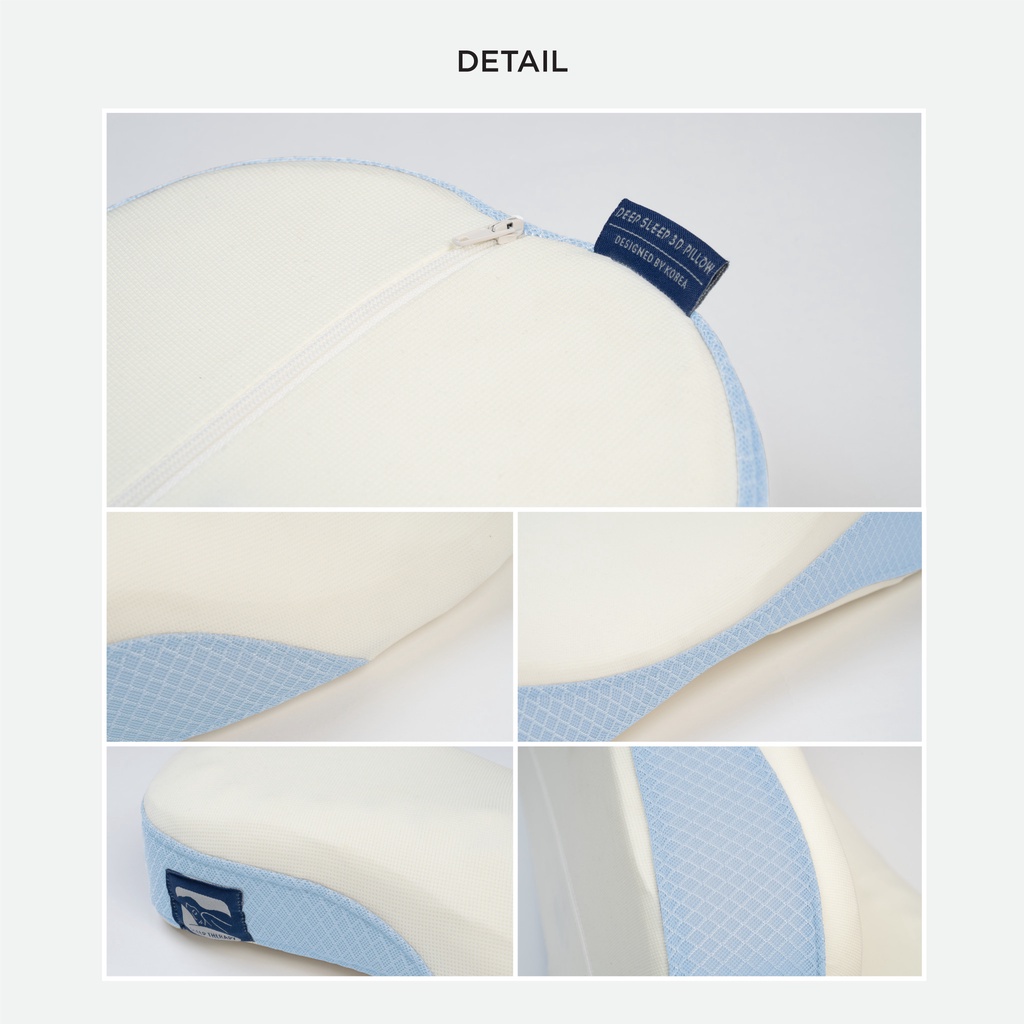 Gối ngủ ngon giảm đau vai gáy cổ người lớn Sleep Therapy - Memory Foam - Màu xám