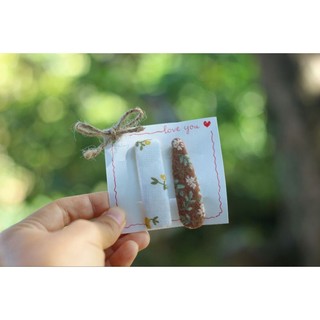 Kẹp tóc bọc vải hoa dễ thương (Handmade 100%)