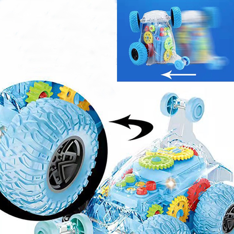 Xe Hơi Địa Hình Điều Khiển Từ Xa 360 Độ Có Đèn Và Nhạc Cho Bé Trai