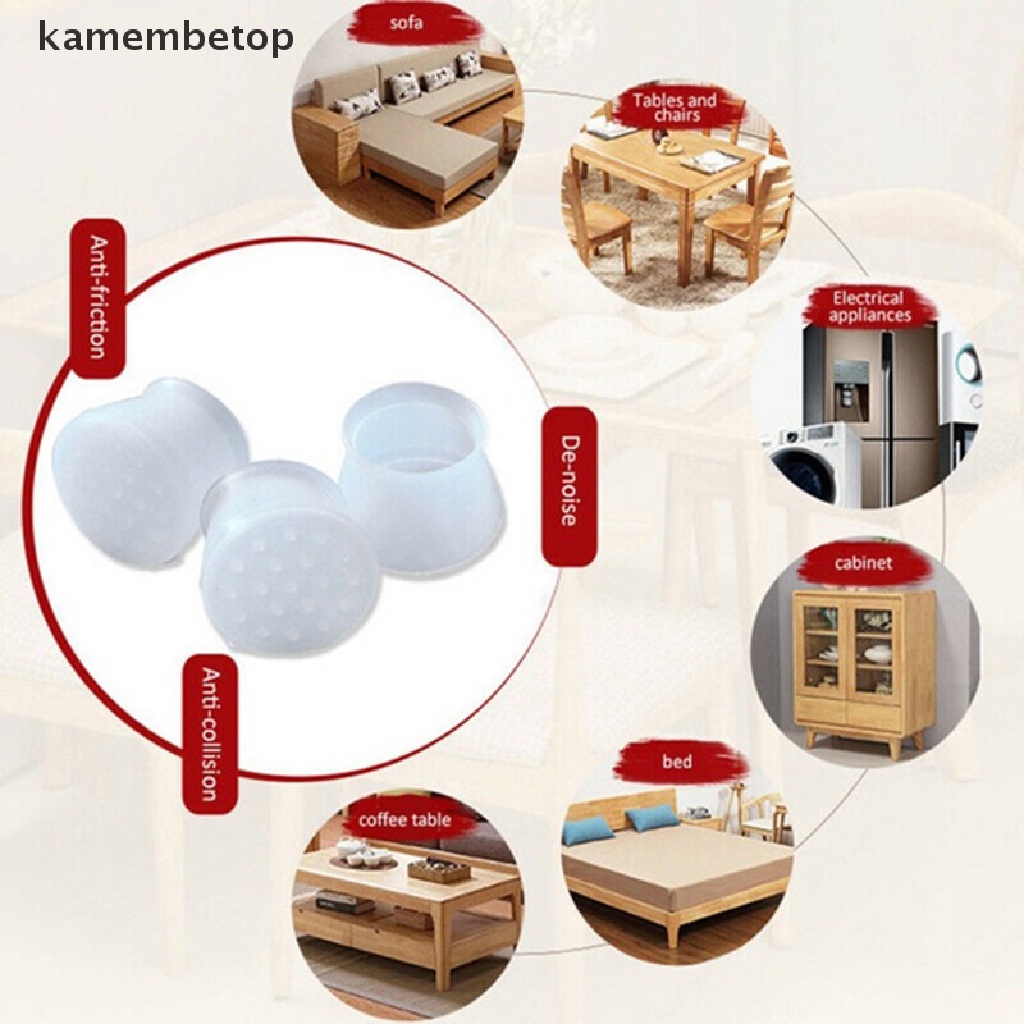 Set 20 Miếng Silicon Bọc Chân Bàn Ghế Bảo Vệ Sàn Nhà