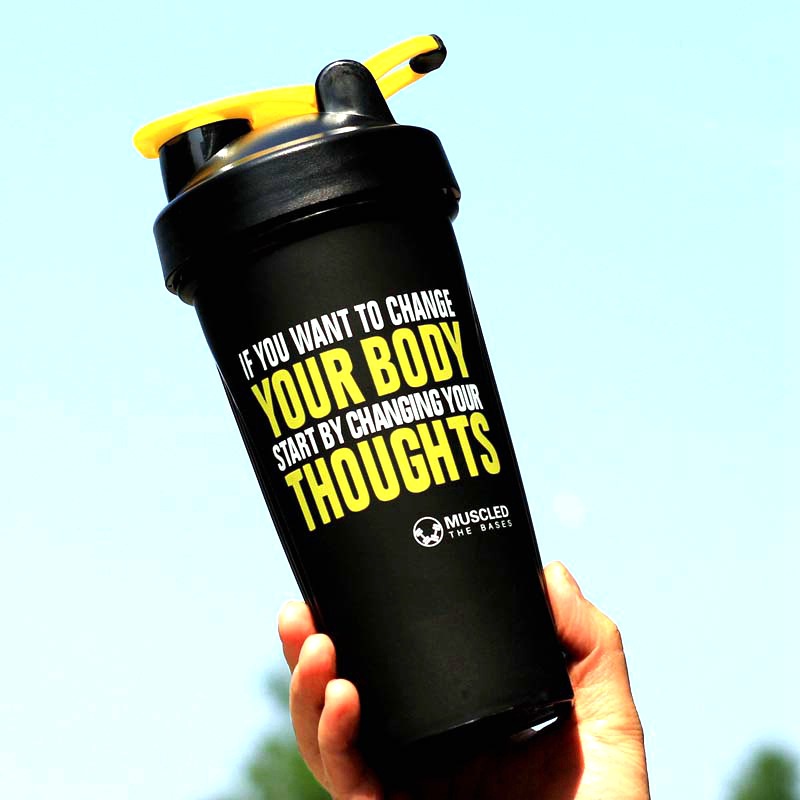 Bình Nước Tập Gym Thể Thao Vano House Có Con Lắc Lò Xò Tiện Lợi 750ML