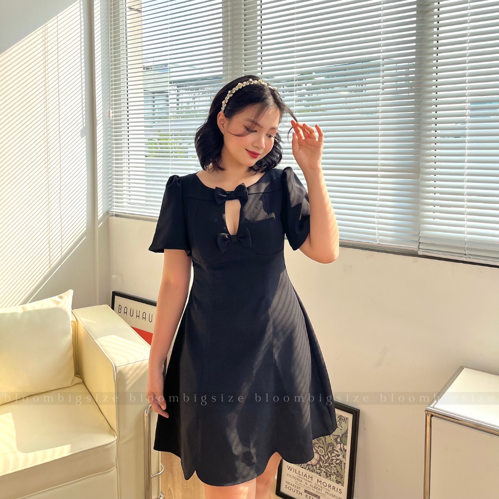 Váy Đầm BIGSIZE Khoét Ngực Hack Dáng