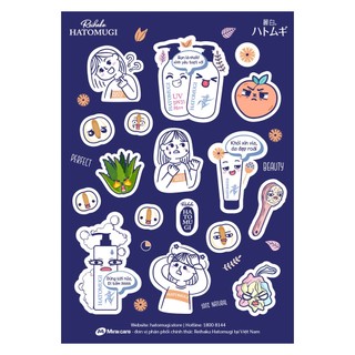 [HB GIFT][HÀNG TẶNG KHÔNG BÁN] STICKER REIHAKU HATOMUGI