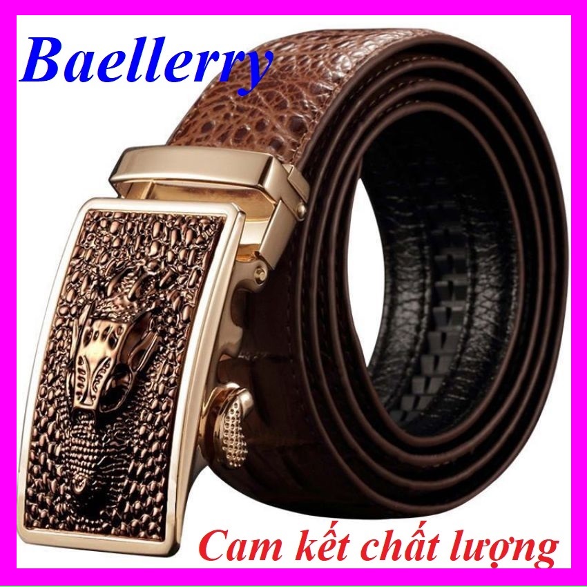 (HẾT Hàng) Thắt Lưng Nam, Dây nịt dapu Dây Da Bền Họa Tiết Rằn Ri Sang Trọng