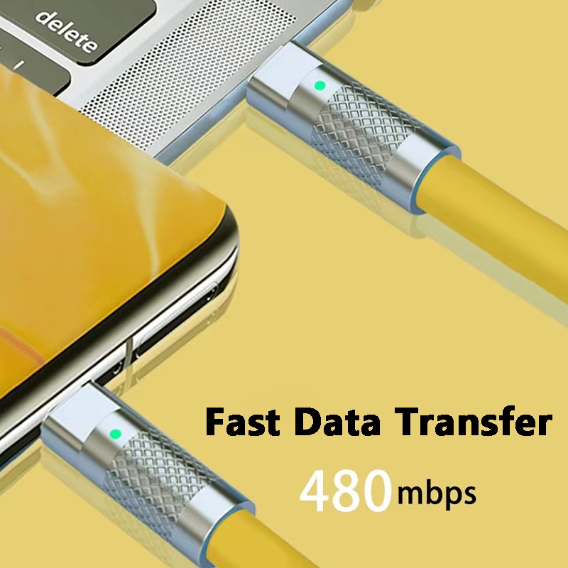 Dây Cáp Sạc Nhanh 120 PD 6a Type-C PD 12M Bằng Silicon Cho IPhone