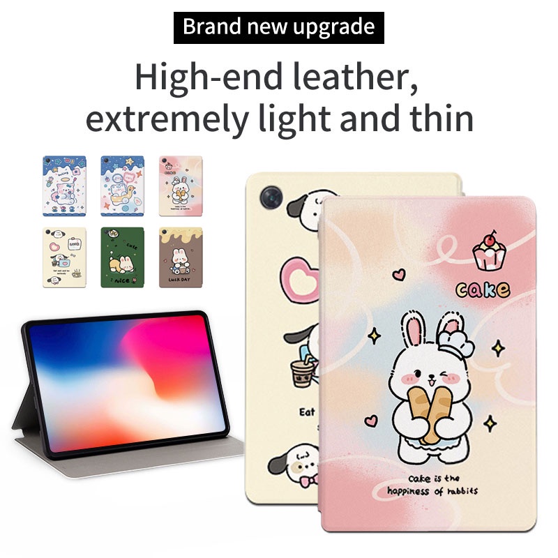 Xiaoxin Pad 2022 10.61" Casing For Lenovo Tab M10 Plus (3rd Gen) TB-125FU TB-128FU Fashion Tablet Case Cute Cartoon Series Anime Pattern Flip Stand Leather Casing Protective Cover