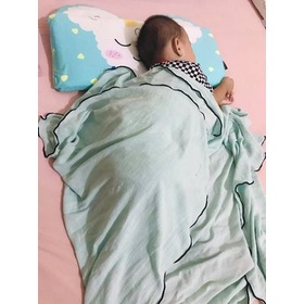 Chăn/ Mền Hè Muslin mỏng nhẹ thông thoáng cho bé nhập khẩu Bonitabebe HQ