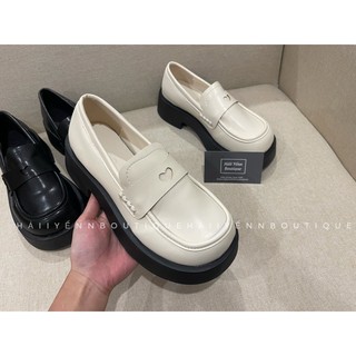 [ HÀNG CÓ SẴN LẺ SIZE ] Giày oxford hình trái tim cao 4,5cm Fullbox nữ basic
