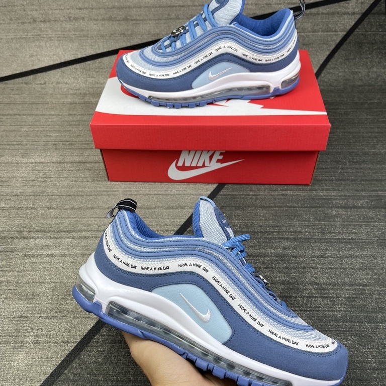 Giày _NIKE AIR MAX 97 xanh Navy, White, Xanh Rêu, Kem đủ size nam nữ, Full Box Full bill