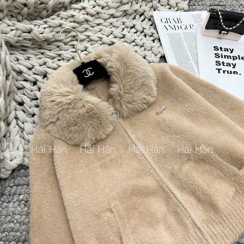 ÁO KHOÁC LÔNG THỎ KÈM TAG HOT HIT ❌CHUẨN -XỊN❌