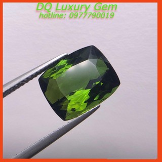 Mặt Đá Tourmaline , Kích Thước 13x12x5.5mm, Trọng Lượng 4,5ct, Màu Xanh Lá, Sang Trọng, Cao Cấp, Vip, DQ56