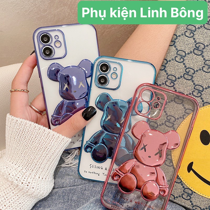 Ốp điện thoại gấu nổi Bearbrick cho ip 6,7,8,x,xr,xsmax,11,11pro,11promax,12,13,14promax