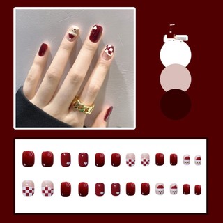 Móng giả Set 24 móng tay kèm chai keo dán