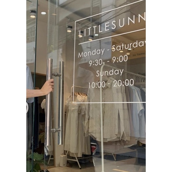 Chữ decal dán kính Decal dán gương  Dễ dàng tự dán