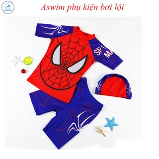 Đồ bơi bé trai, kiểu cộc tay quần đùi, chất liệu co giãn 4 chiều, chống nắng, không bai rão, có size từ 15 đến 40kg