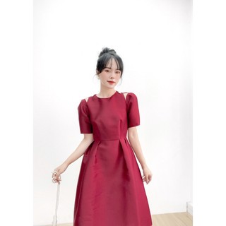 Váy xòe may.since2011 thiết kế cut out vai chất liệu tafta cực sang tas01-1700