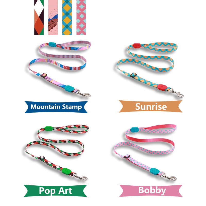 HamshMoc Dây Dắt Thú Cưng Đi Dạo Bằng Nylon Bền Không Rối Có Thể Điều Chỉnh Độ Dài Kèm Móc Thời Trang 2