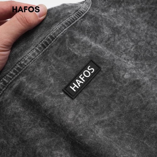 Áo thun unisex TEE WASH cổ tròn cotton phom rộng dành cho nam nữ- HAFOS - GUTTI