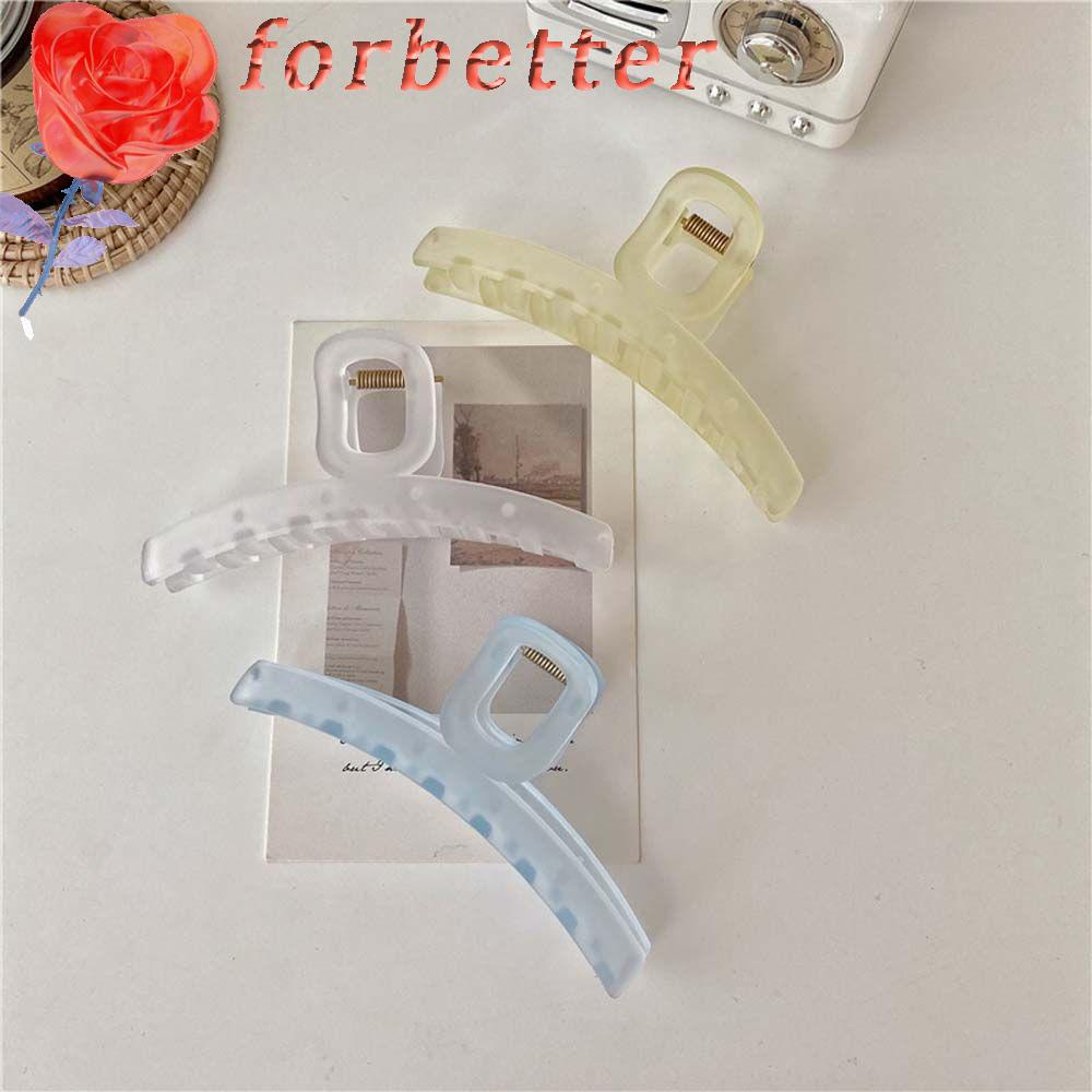 Kẹp Tóc Càng Cua Bằng Acrylic Nhám Nhiều Màu Sắc Phong Cách Hàn Quốc Thanh Lịch Dành Cho Nữ