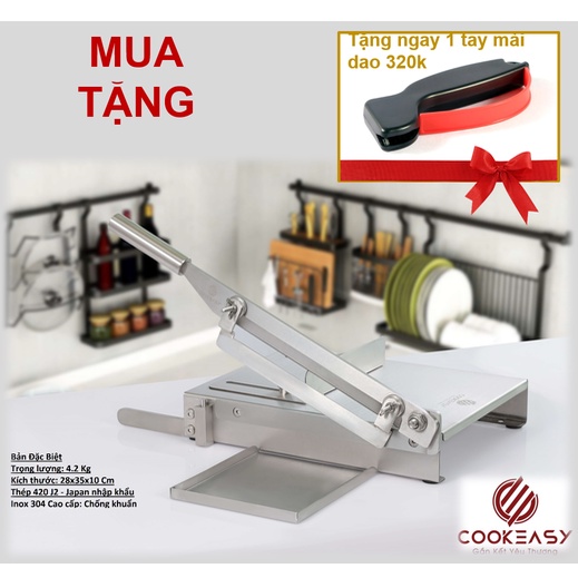 Tay mài Bàn Dao Chặt Gà - Đá mài Dao VF Chuyên dụng cho Lưỡi dao chặt thịt gà đa năng COOKEASY #bàndaochặtgà