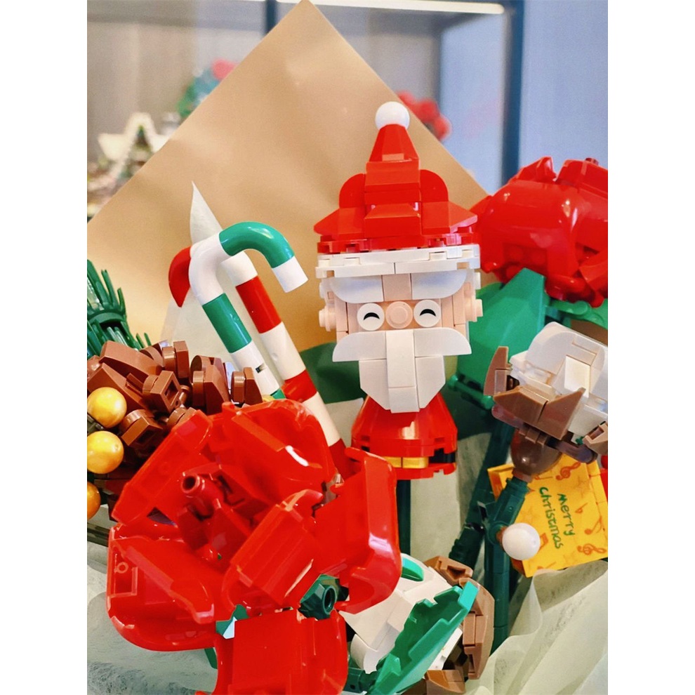 Đồ chơi Lắp ráp Mô hình xếp hình Sembo 605026 Christmas Bouquet bó hoa giáng sinh Christmas gift