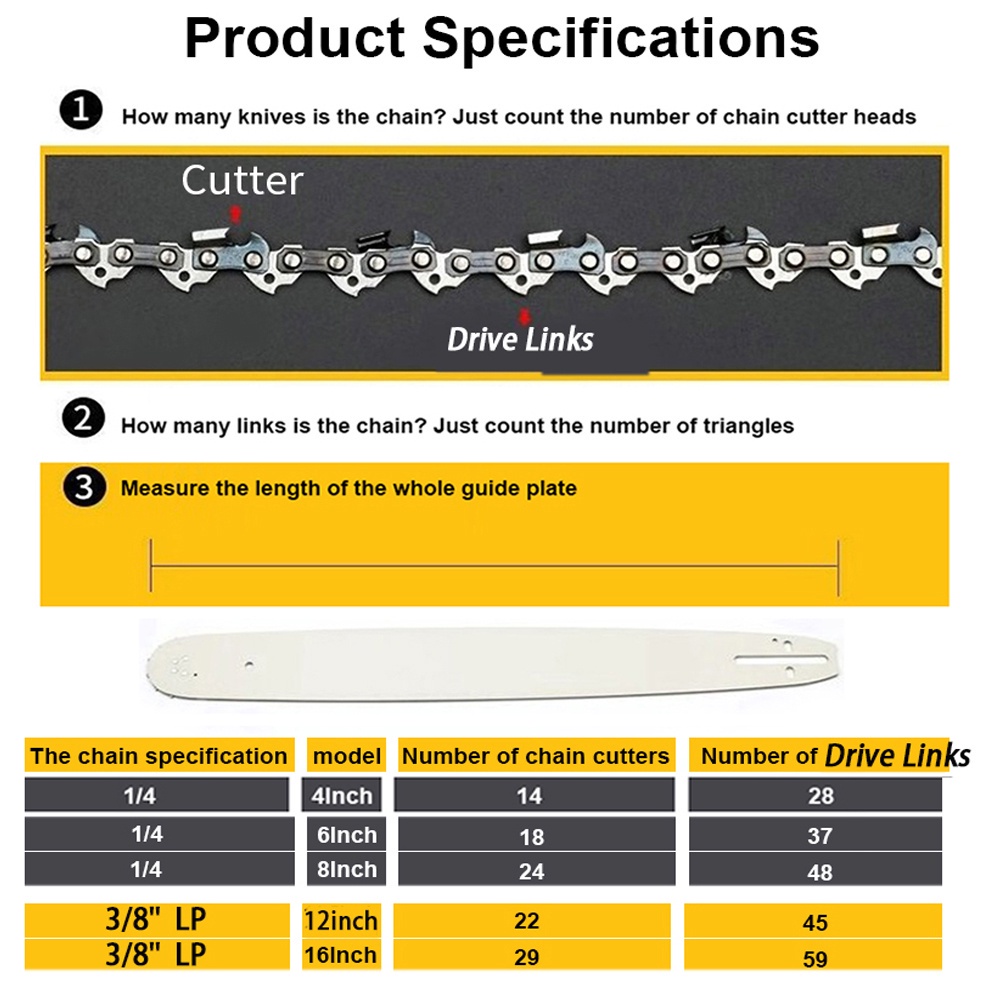 Đĩa Dẫn Dây Xích 10 Inch 3 / 8 '' LP 0.050 '' 40DL Cho Máy Cưa Điện Mới