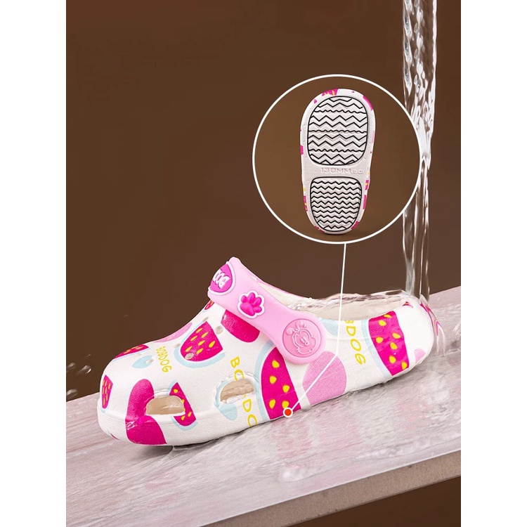 Dép sục crocs, dép cho bé siêu nhẹ, siêu mềm, êm, chống trơn trượt Bobdog – CQ01