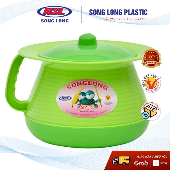 Bô vệ sinh trẻ em tròn có nắp đậy nhựa Song Long Plastic