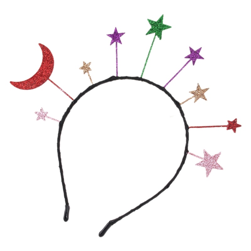 Flgo Băng Đô Rửa Mặt Trang Điểm Hình Trăng Sao Trái Tim