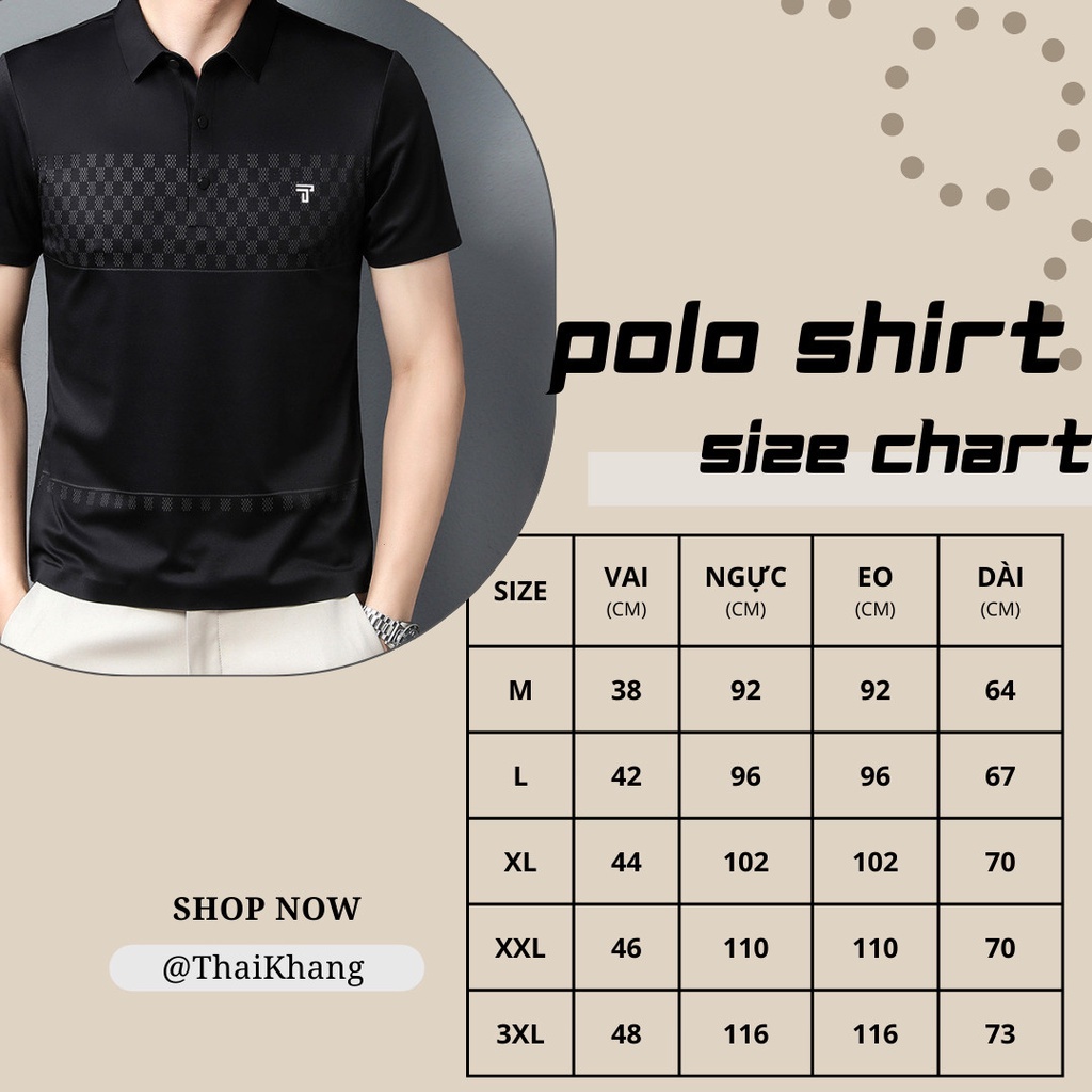Áo thun polo nam vải thun lạnh mặc mát APOLO38