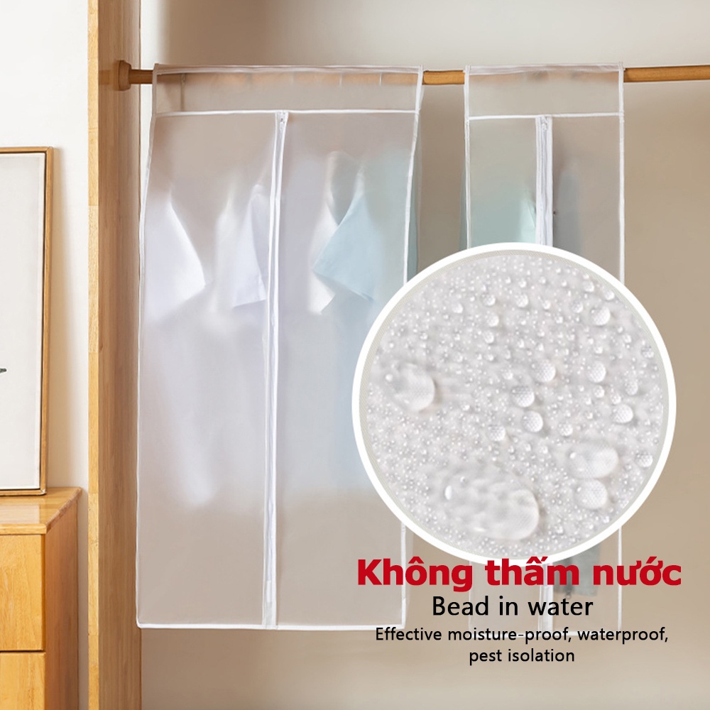 【Dày dặn】Túi bọc bảo vệ quần áo chống bụi chống thấm nước tiện dụng