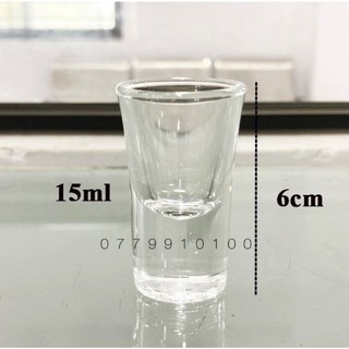 BỘ 6 LY shot thuỷ tinh 15ml - 35ml