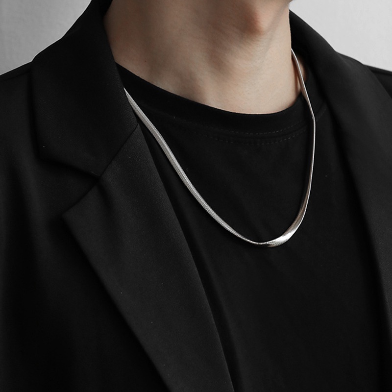 Dây chuyền nam sợi mãnh mì dẹp đẹp không đen- DCQCmi